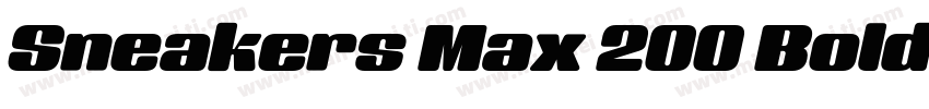 Sneakers Max 200 Bold Oblique字体转换
